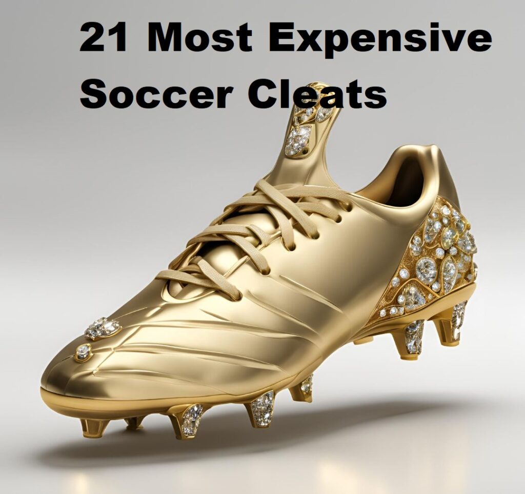 Gold made Expensive Cleats with Jewels Fix on