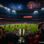 Capital One Cup Soccer Wembley Final Night Scene