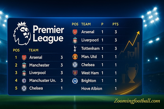 English Premier League soccer table complete guide explanation