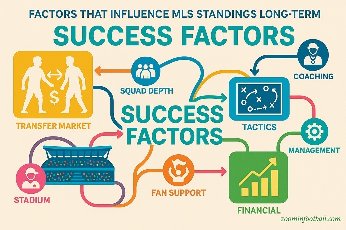 MLS standings factors transfers coaching management fan support influence