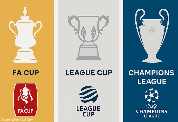 FA Cup comparison other tournaments League Cup Champions League soccer competitions